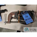 (LOT) C-CLAMPS AND HOLE SAWS