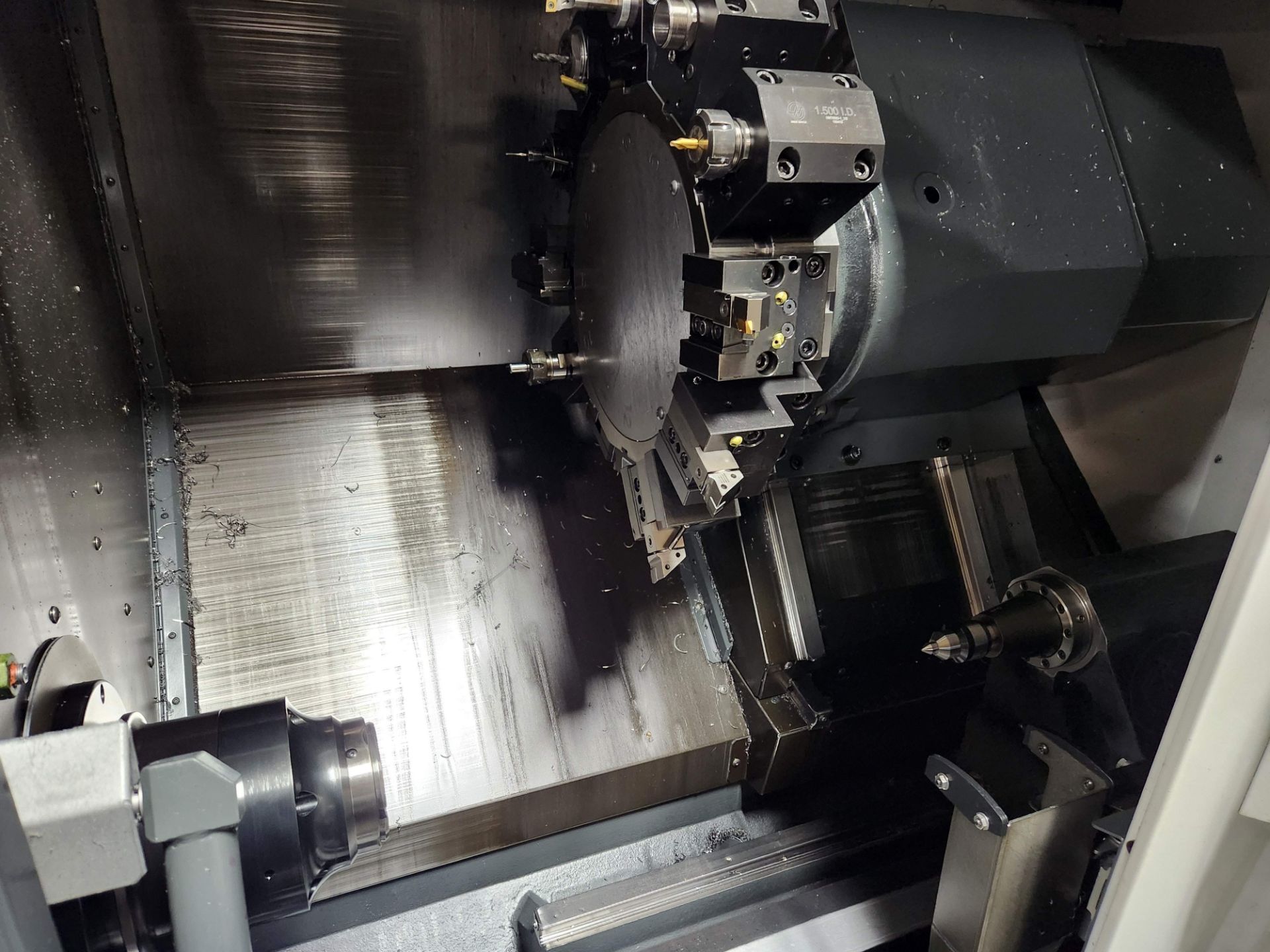 HAAS MODEL ST20Y CNC TURNING CENTER; S/N 3117597, 12-POSITION LIVE TOOLING CAPABILITY TURRET, - Image 6 of 16