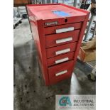 (LOT) 5-DRAWER CABINET WITH ASSORTED TOOLS
