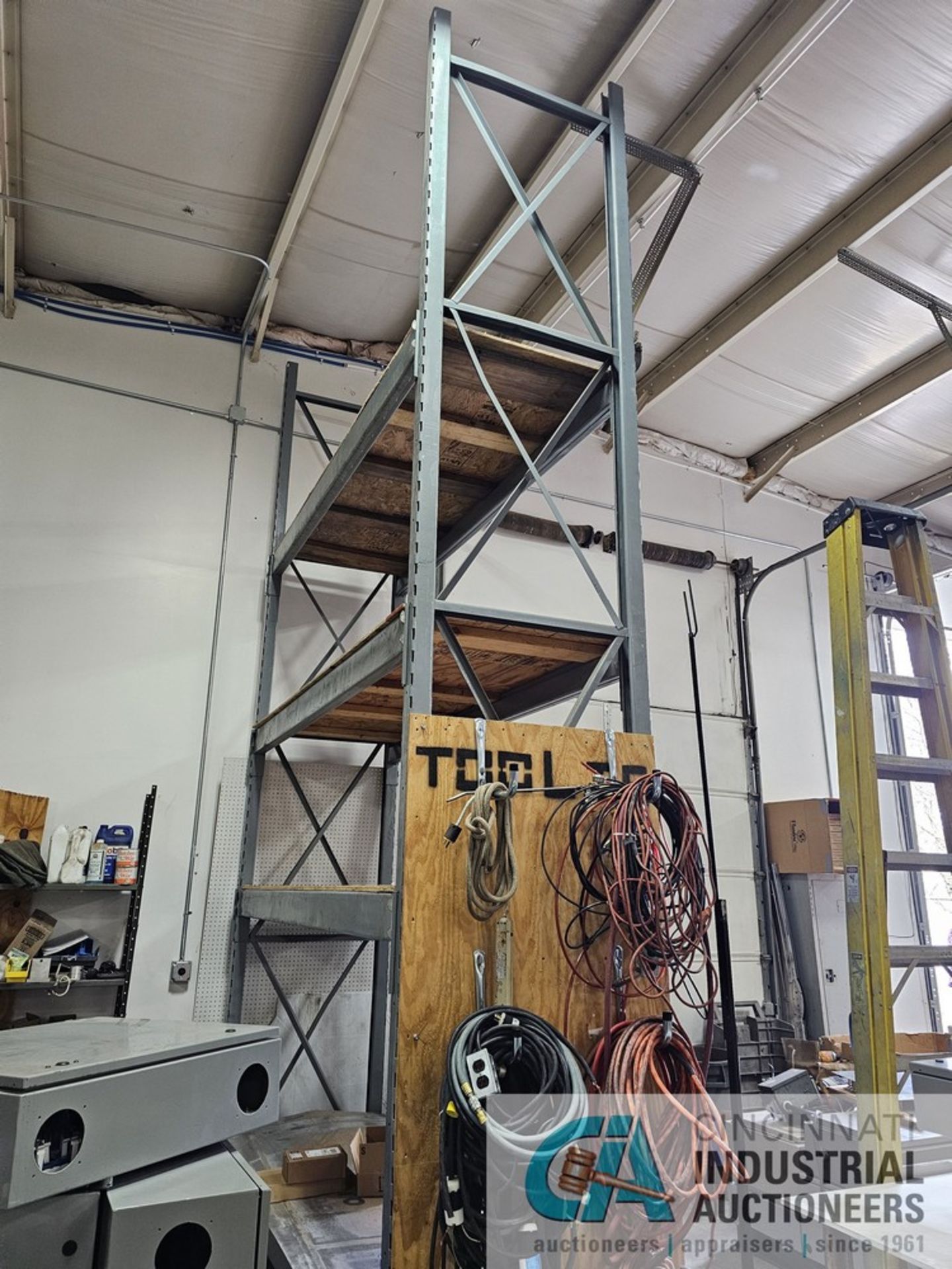 SECTION 36" X 108" X 13' HIGH PALLET RACK, (2) UPRIGHTS, (8) CROSS BEAMS - Image 3 of 3
