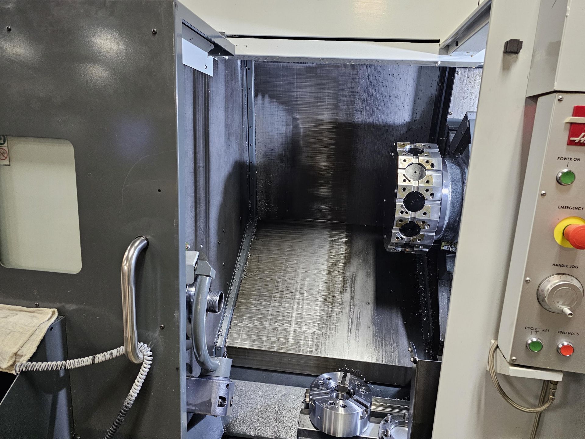 HAAS MODEL ST20Y CNC TURNING CENTER; S/N 3117597, 12-POSITION LIVE TOOLING CAPABILITY TURRET, - Image 9 of 16