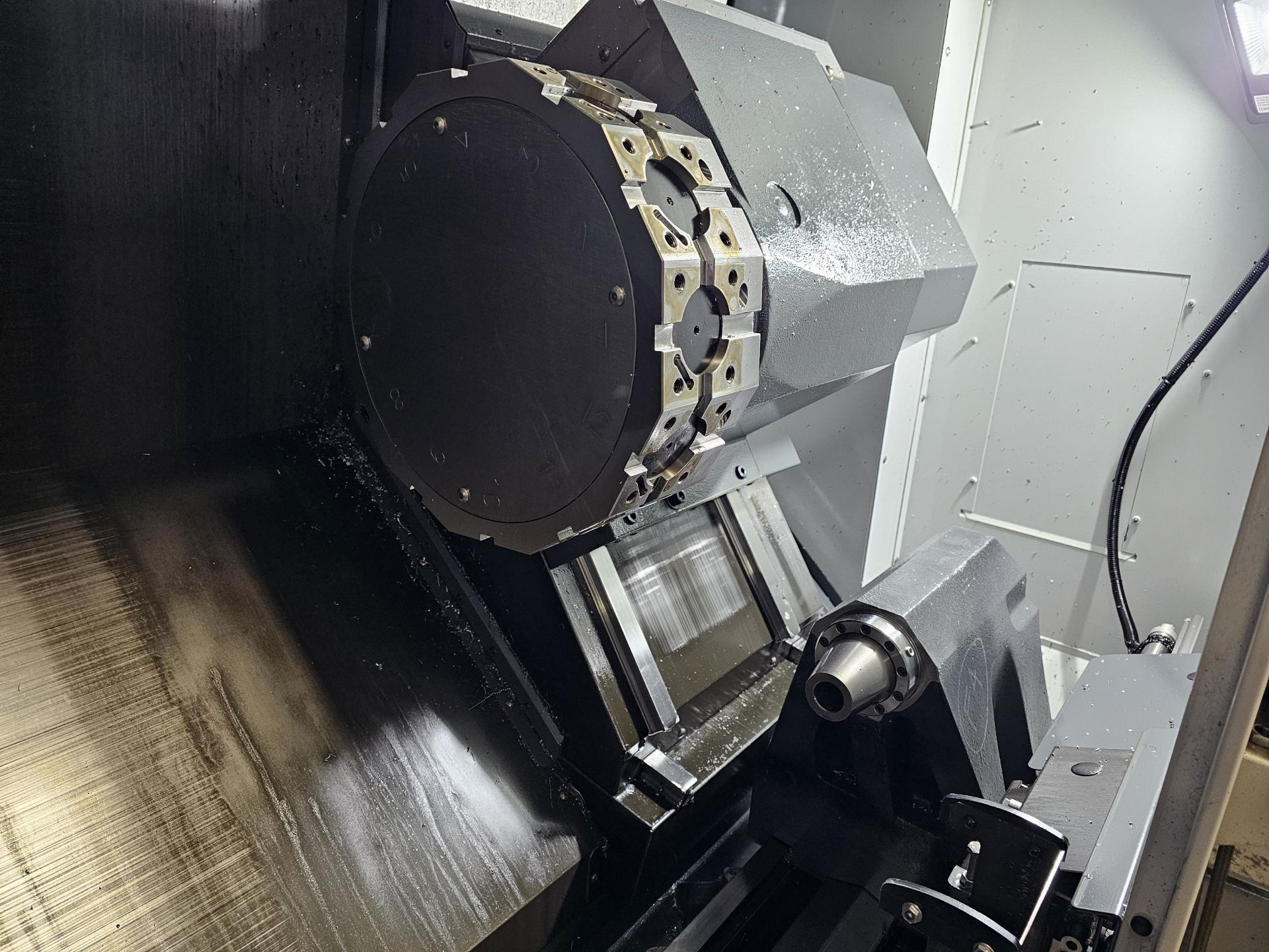 HAAS MODEL ST20Y CNC TURNING CENTER; S/N 3117597, 12-POSITION LIVE TOOLING CAPABILITY TURRET, - Image 8 of 16
