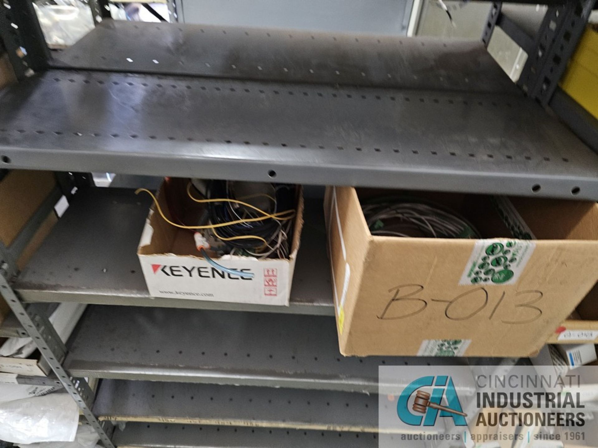 SECTIONS OF SHELVING WITH ELECTRICAL ITEMS - Image 8 of 12