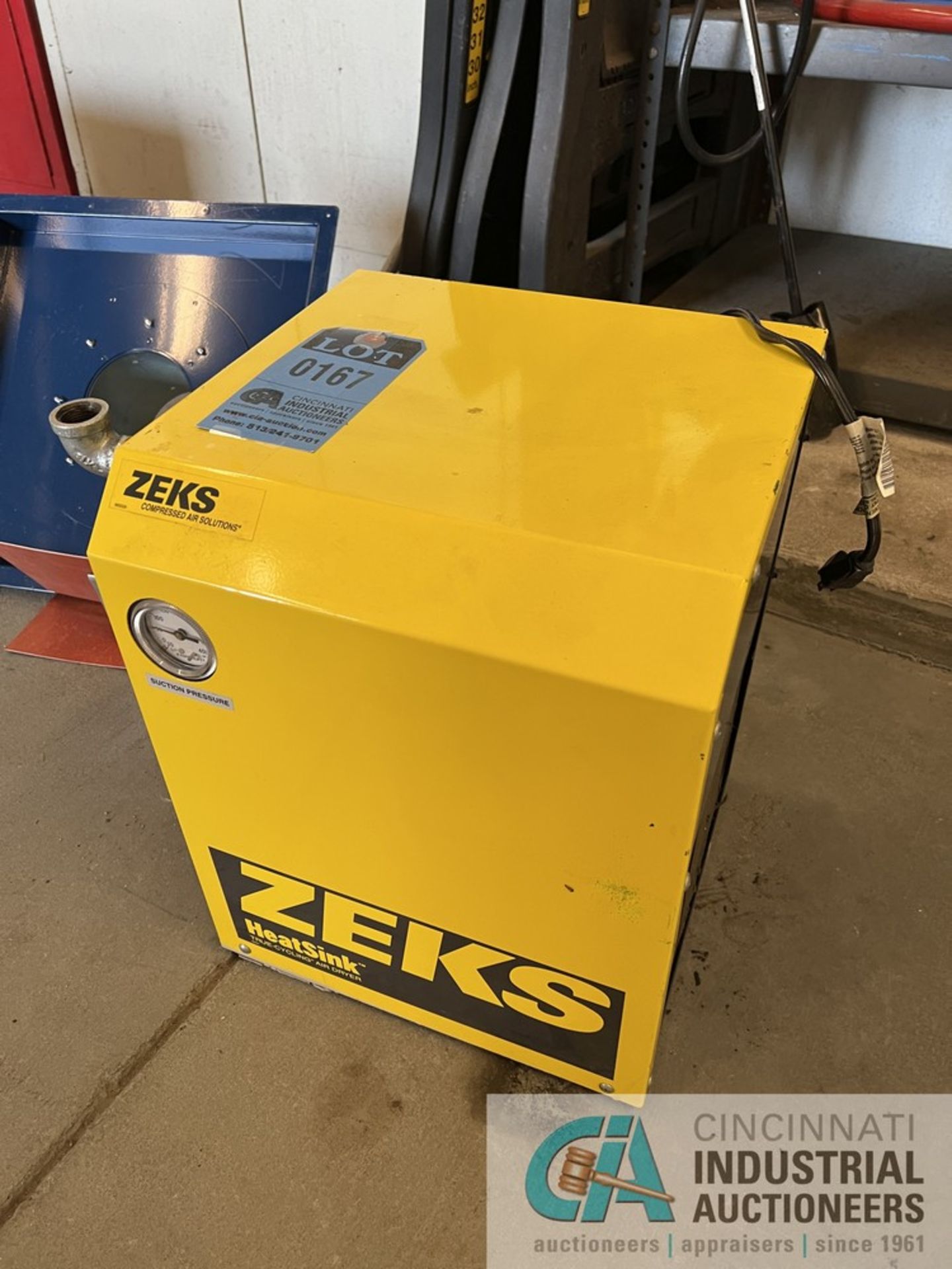 ZEKS MODEL 10HSEA100 REFRIGERATED AIR DRYER; S/N 262693 (AIR COMPRESSOR ROOM)