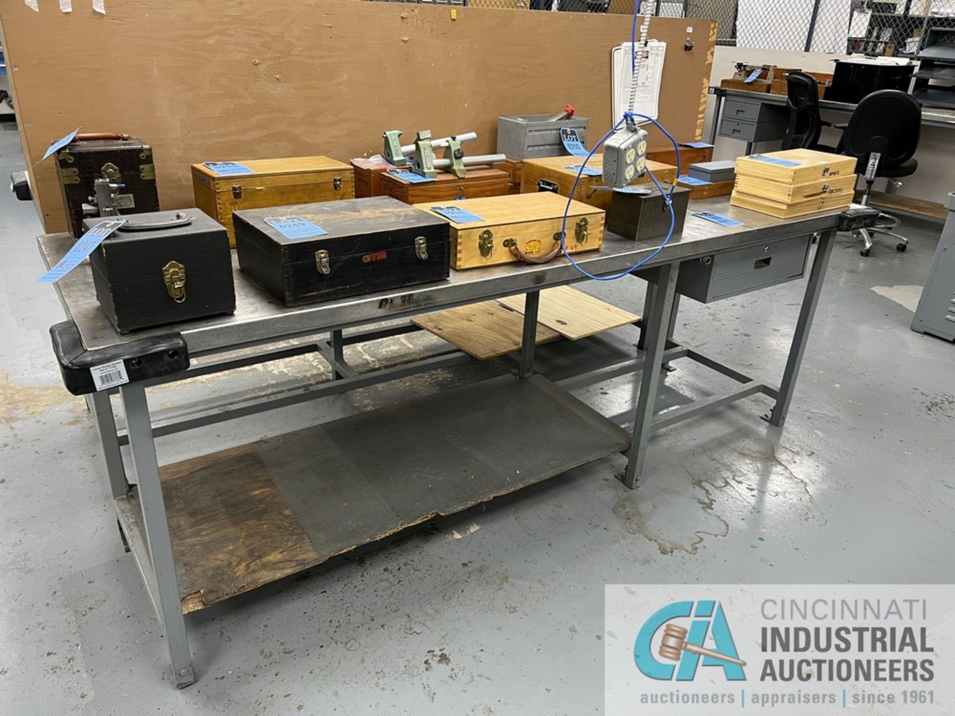 96" X 28" STEEL BENCHES (MAINTENANCE SHOP) **DELAYED REMOVAL 4/15/2024**