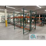 (LOT) (8) SECTIONS 96" X 42" X 96" AND (2) SECTIONS 72" X 42" X 96" ADJUSTABLE BEAM PALLET RACK