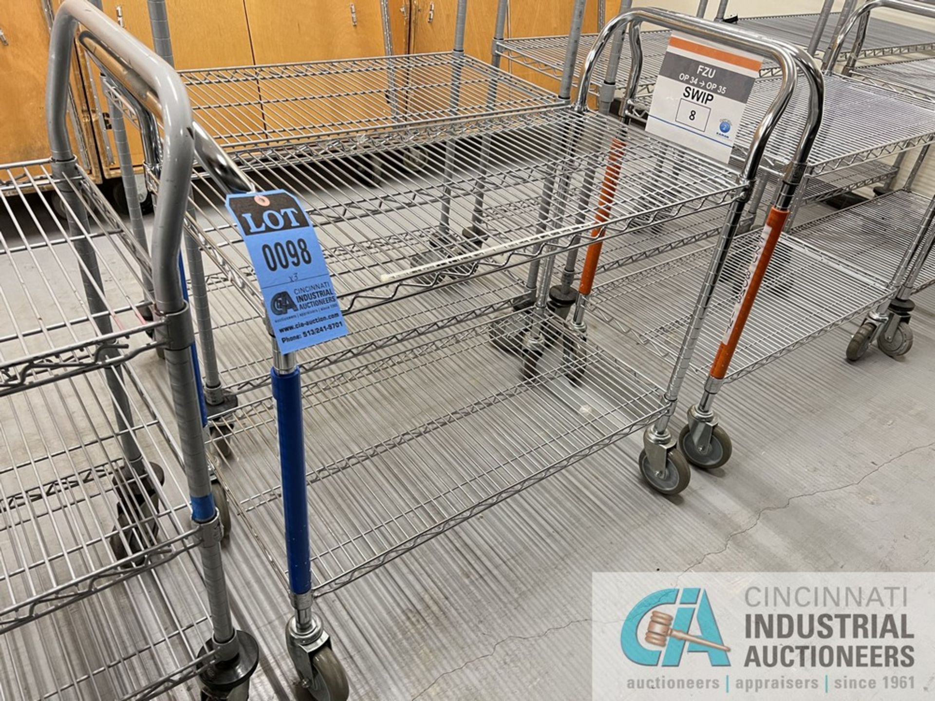 36" X 18" NEXEL PORTABLE WIRE CARTS (WAREHOUSE) - Image 2 of 2