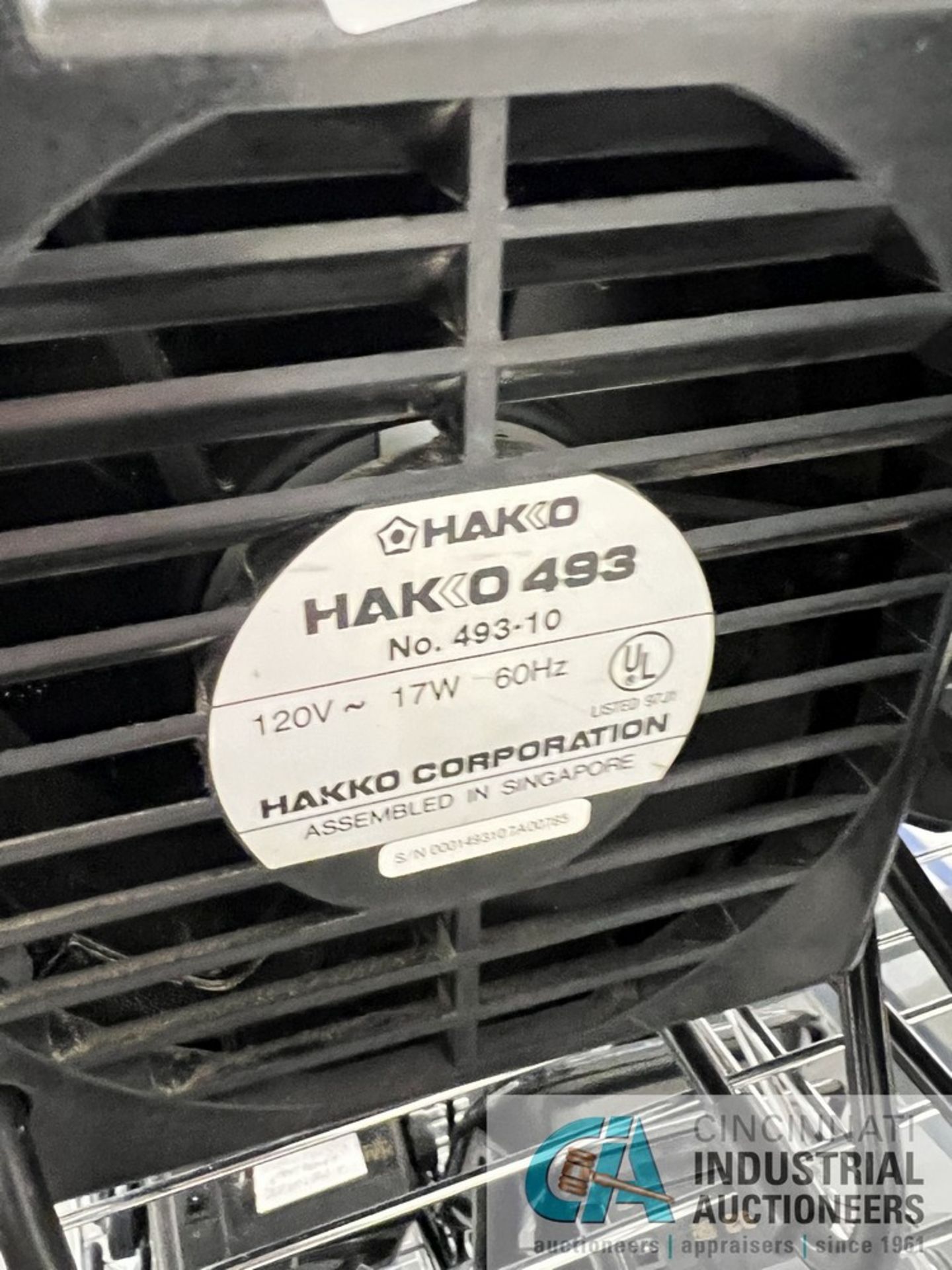 HAKKO MODEL 493 SMOKE ABSORBERS (WAREHOUSE) - Image 2 of 2