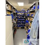 (LOT) CONTENTS OF CRIB INCLUDING MAINTENANCE, HARDWARE, LIGHTING, ELECTRICAL, MOTORS, CABINETS,