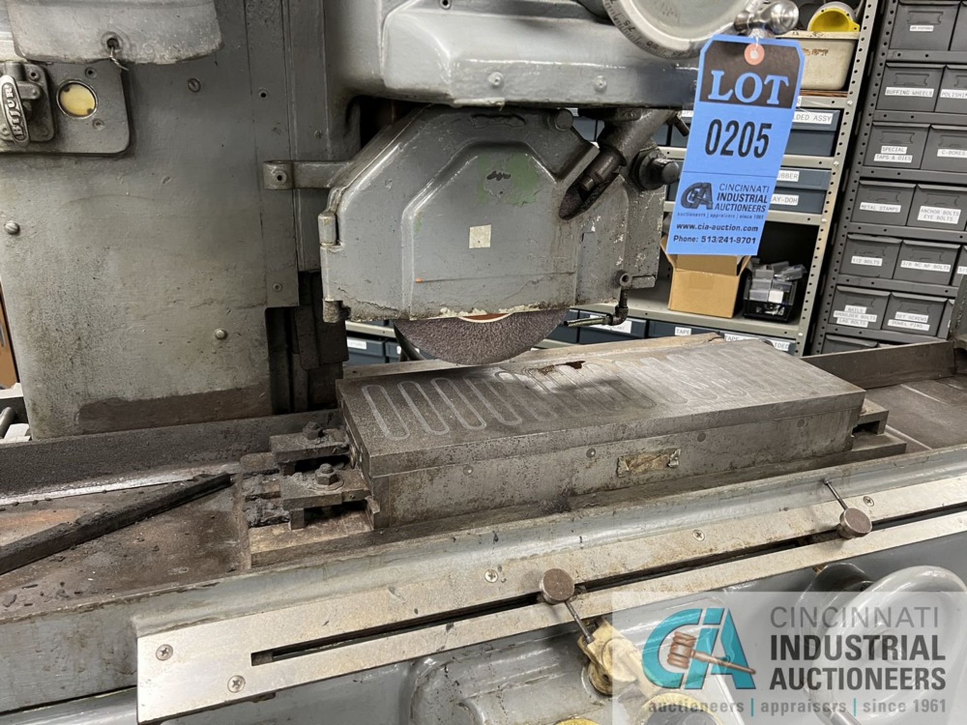 8" X 24" THOMPSON SURFACE GRINDER; S/N 2F-572240, COOLANT (MAINTENANCE SHOP) - Image 3 of 5