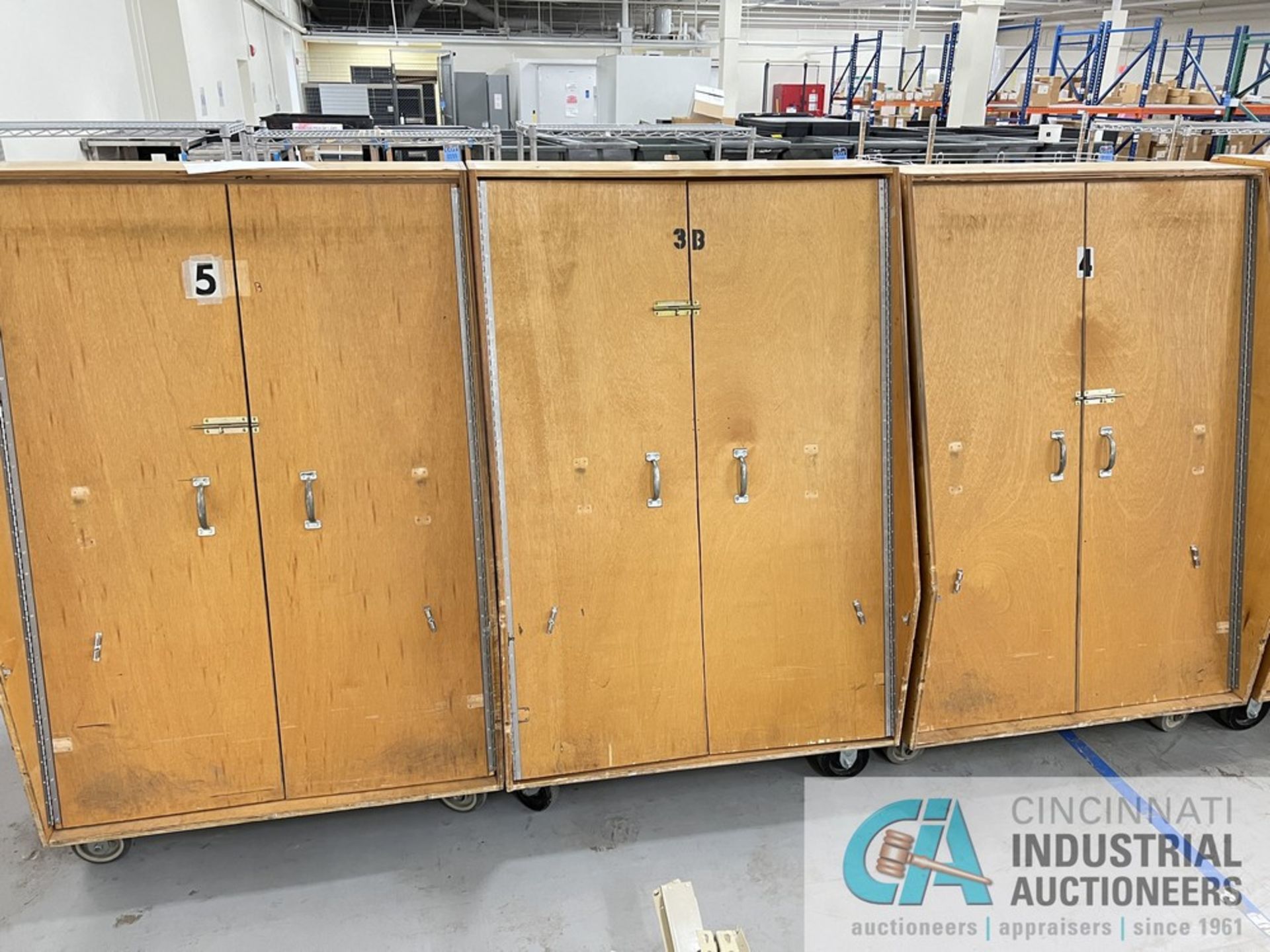 44" X 44" X 68" WOOD ENCLOSED A-FRAME CABINETS (WAREHOUSE) - Image 3 of 3