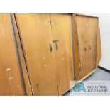 44" X 44" X 68" WOOD ENCLOSED A-FRAME CABINETS (WAREHOUSE)