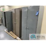 2-DOOR CABINETS WITH MISCELLANEOUS TOOLING, ELECTRICAL, MAINTENANCE, MACHINE PARTS, HARDWARE,