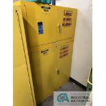 (LOT) 30 AND 17 GALLON CAP JUSTRITE STACKABLE FLAMMABLE LIQUID CABINET (WAREHOUSE)