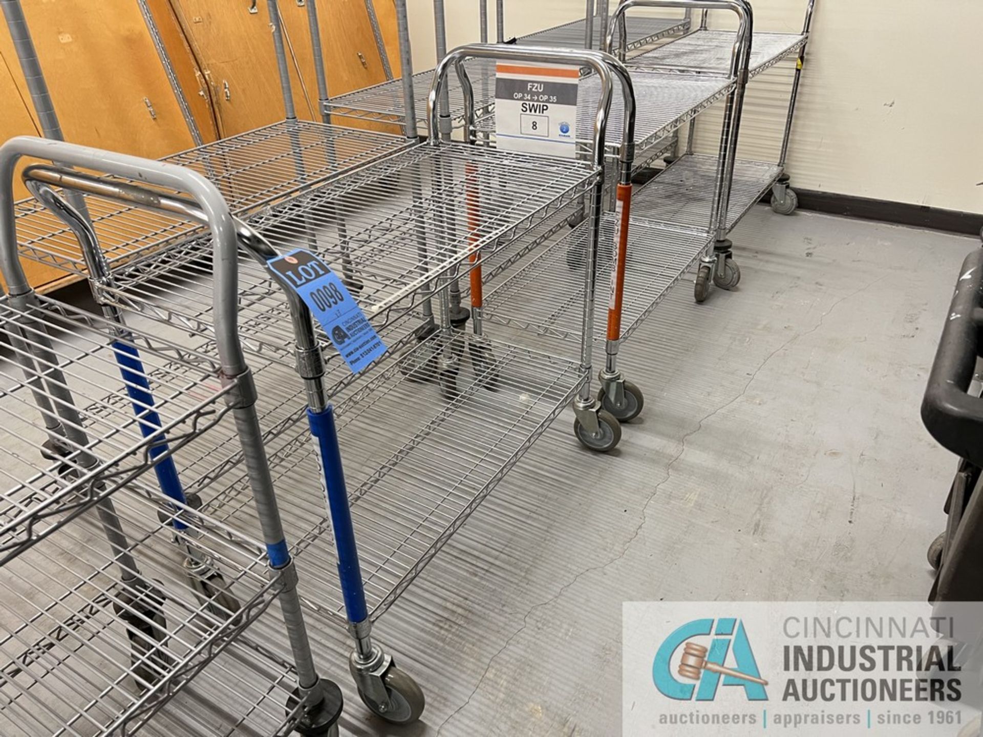 36" X 18" NEXEL PORTABLE WIRE CARTS (WAREHOUSE)