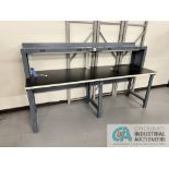 96" X 30" STEEL FRAME LIGHTED WORK BENCH (WAREHOUSE)