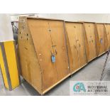 44" X 44" X 68" WOOD ENCLOSED A-FRAME CABINETS (WAREHOUSE)