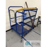 36" X 36" VESTIL MODEL WP-3636 PORTABLE LIFT TRUCK TYPE MANCAGE, 1,000 LB. CAPACITY