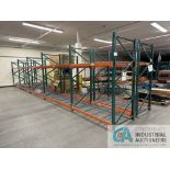 (LOT) (8) SECTIONS 96" X 42" X 96" AND (2) SECTIONS 72" X 42" X 96" ADJUSTABLE BEAM PALLET RACK