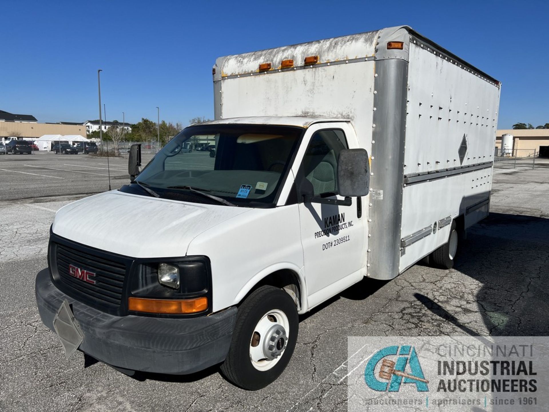 2004 GMC DUALLY GASOLINE 15' BOX TRUCK; VIN 1GDHG314X41904841, 6 LITER VOLTEC GASOLINE ENGINE,