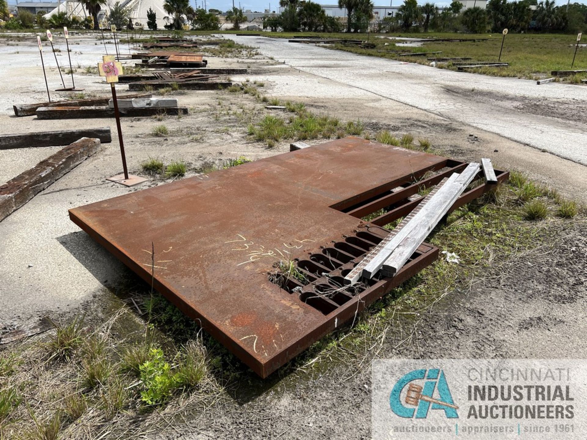 (LOT) LARGE QUANTITY OF STEEL PLATE FROM 1/2" - 4" THICK, INCLUDING FULL AND PARTIAL PLATES - Image 5 of 20