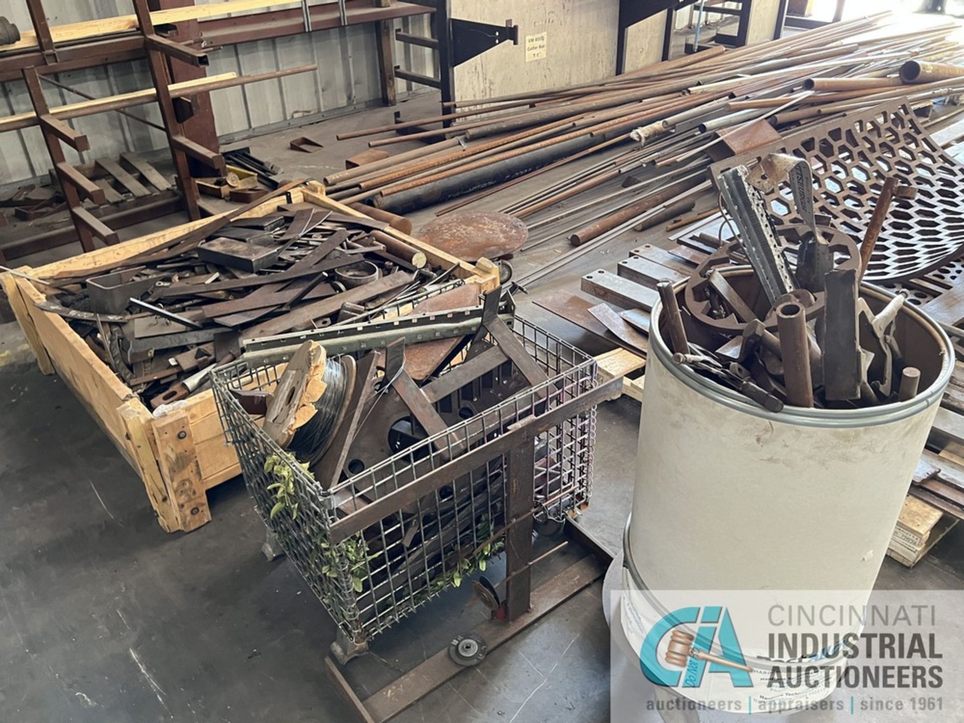 (LOT) ASSORTMENT WORK-IN-PROGRESS STEEL, STEEL STOCK, SCRAP STEEL AND CANTILEVER RACK AND OTHER - Image 3 of 13