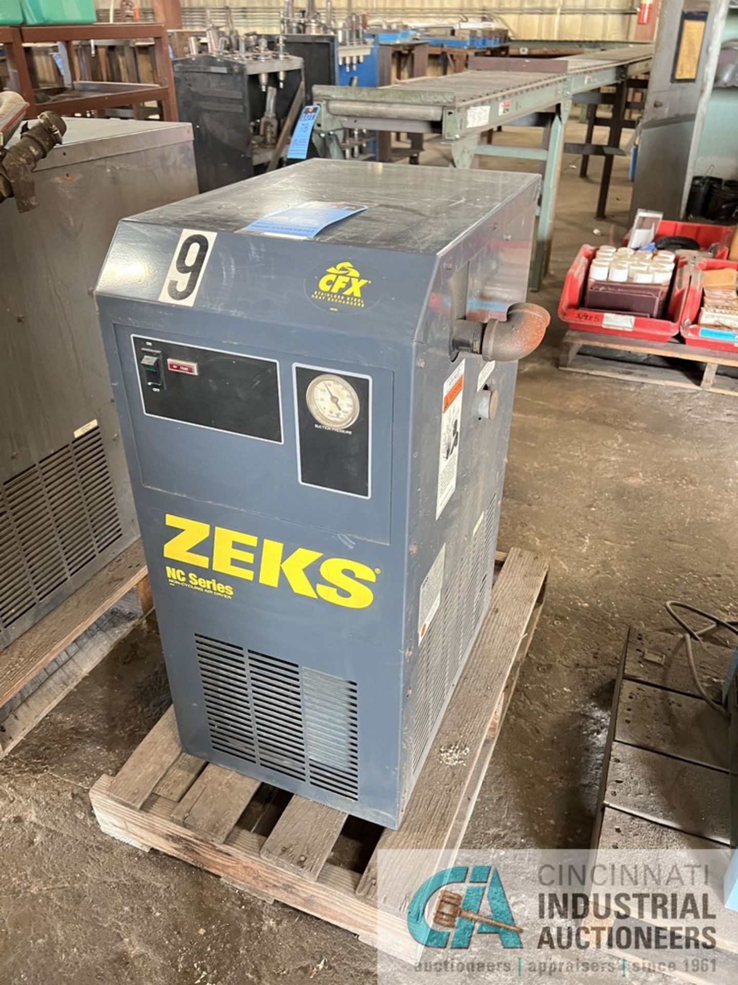 ZEKS MODEL 100NCGA100 NC SERIES NON-CYCLING AIR DRYER; S/N 291528, R404 REFRIGERANT