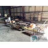 (LOT) ASSORTMENT WORK-IN-PROGRESS STEEL, STEEL STOCK, SCRAP STEEL AND CANTILEVER RACK AND OTHER