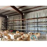 SECTIONS 96" X 36" X 186" BOLT TOGETHER ADJUSTABLE BEAM PALLET RACK WITH (7) 36" X 186" UPRIGHTS AND