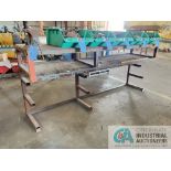 24" X 96" X 42" HIGH HEAVY DUTY WELDED STEEL BENCH WITH 6" IRWIN MOUNTED VISE **SPECIAL NOTICE -