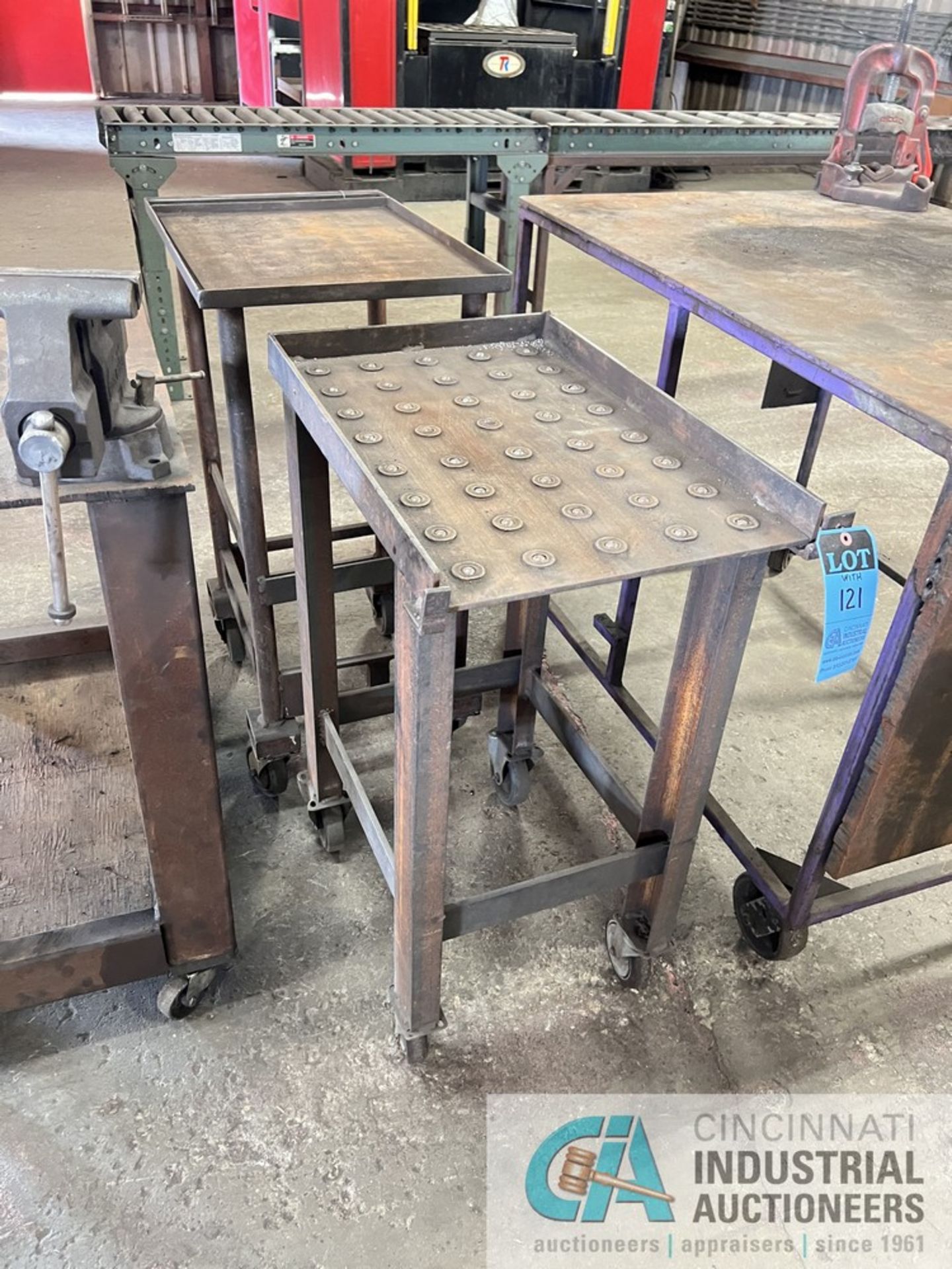(LOT) MISCELLANEOUS SIZE HEAVY DUTY STEEL BENCHES - Image 5 of 7