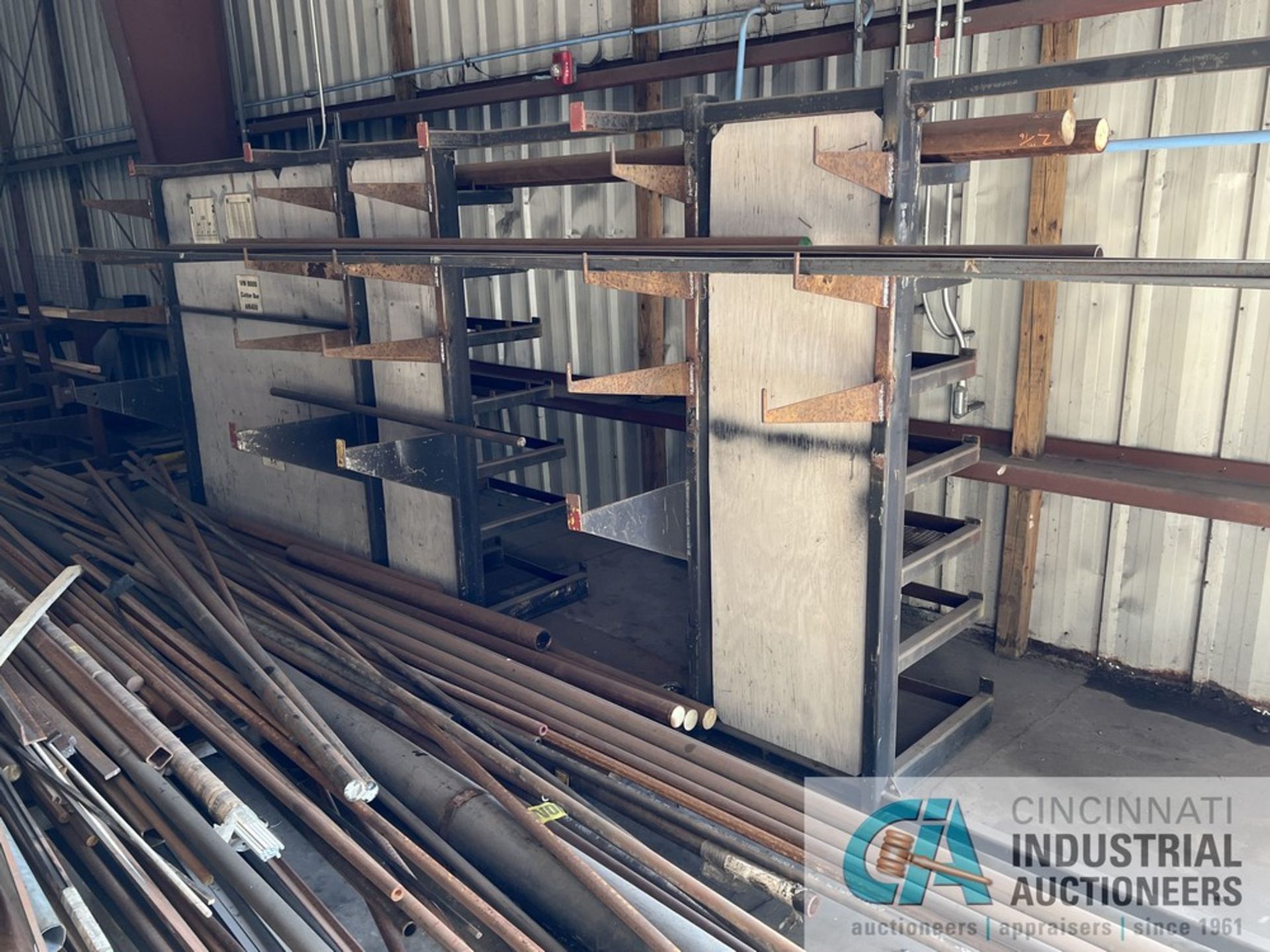 (LOT) ASSORTMENT WORK-IN-PROGRESS STEEL, STEEL STOCK, SCRAP STEEL AND CANTILEVER RACK AND OTHER - Image 13 of 13