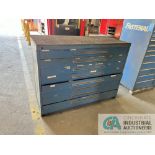 (LOT) MISCELLANEOUS TOOLING WITH EIGHT-DRAWER VIDMAR STYLE CABINET