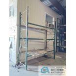 SECTIONS 96" X 42" X 144" TEARDROP TYPE ADJUSTABLE BEAM PALLET RACK WITH 94) 42" X 144" UPRIGHTS AND