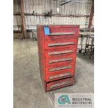 (LOT) ROBOTIC WELDING SUPPLIES WITH SEVEN-DRAWER LISTA TYPE CABINET