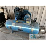 7-1/2 HP LEROI / DRESSER HORIZONTAL TANK AIR COMPRESSOR