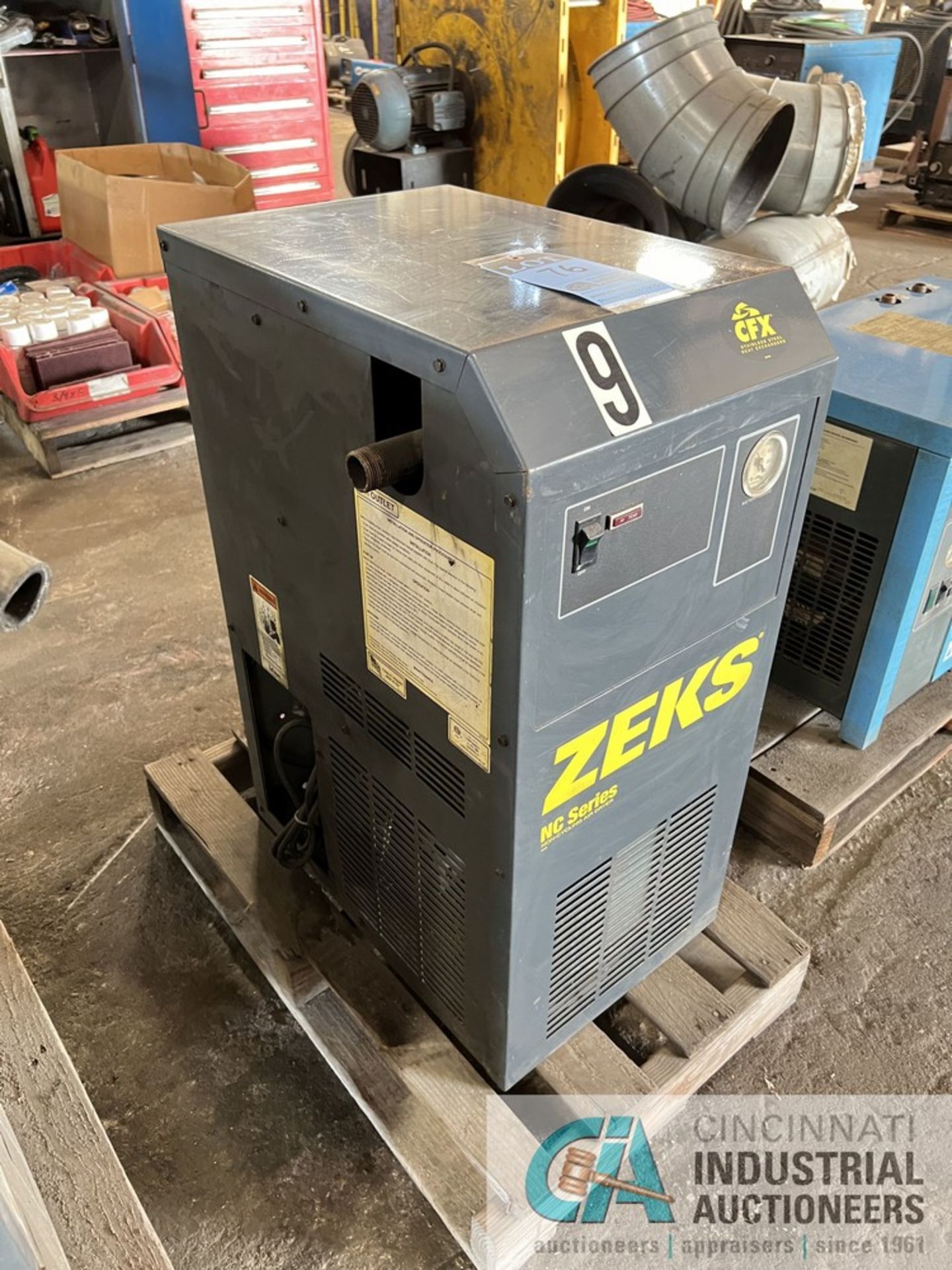 ZEKS MODEL 100NCGA100 NC SERIES NON-CYCLING AIR DRYER; S/N 291528, R404 REFRIGERANT - Image 4 of 4