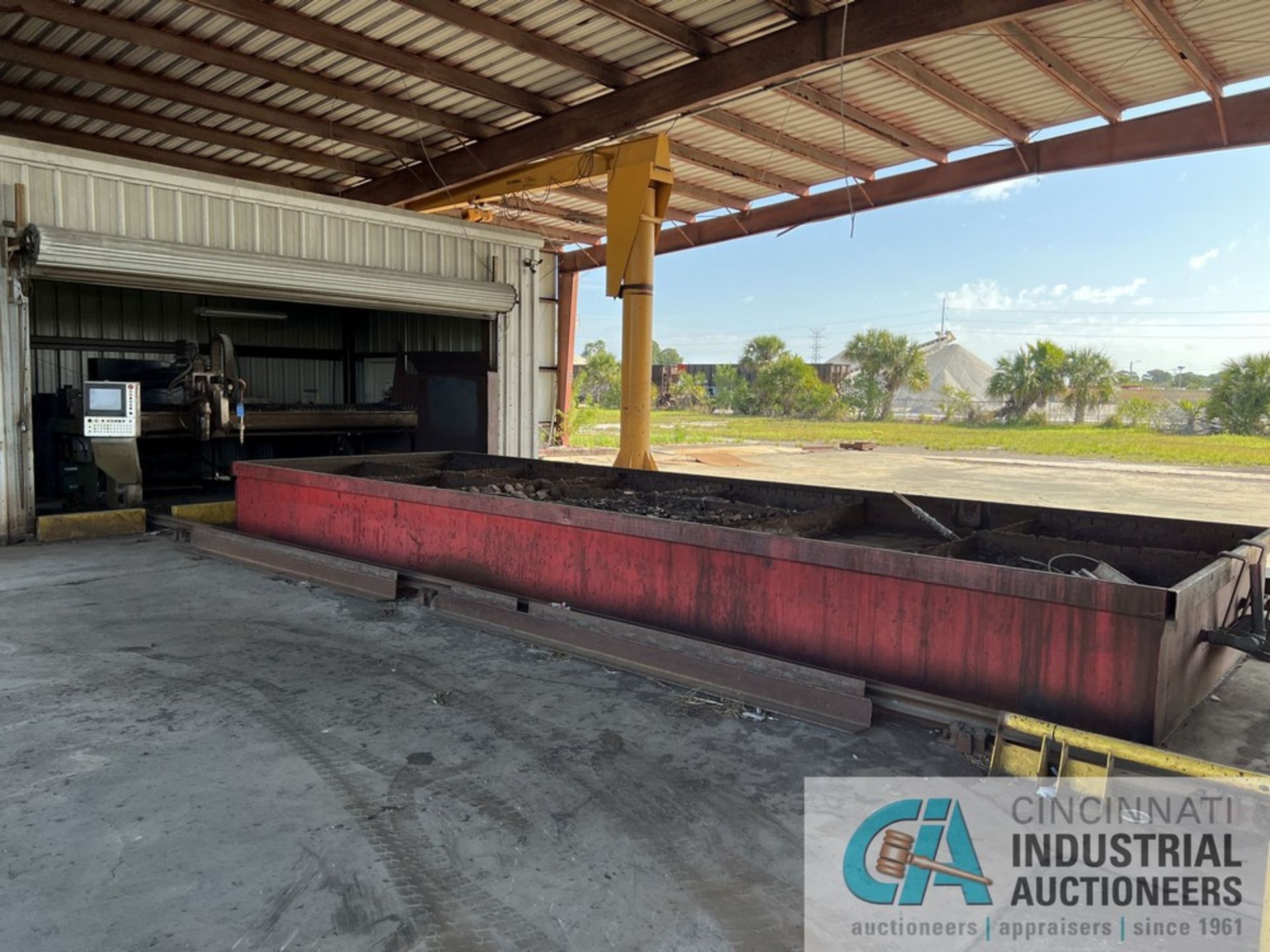 ALLTRA MODEL PC14-12 CNC PLASMA / OXY BURNING TABLE, 10' X 31' BURNING TABLE, HYPERTHERM HT4400