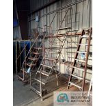 TEN-STEP PORTABLE WAREHOUSE LADDER