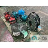 (LOT) ASSORTED VARIETY OF FANS - (8) TOTAL PIECES **For convenience, the loading fee of $50.00