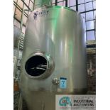 20 BBL QTS SOLUTIONS FV1 FERMENTER TANK AT 61-3/16" DIAMETER X 133" HIGH, INCLUDES SADDLES **For