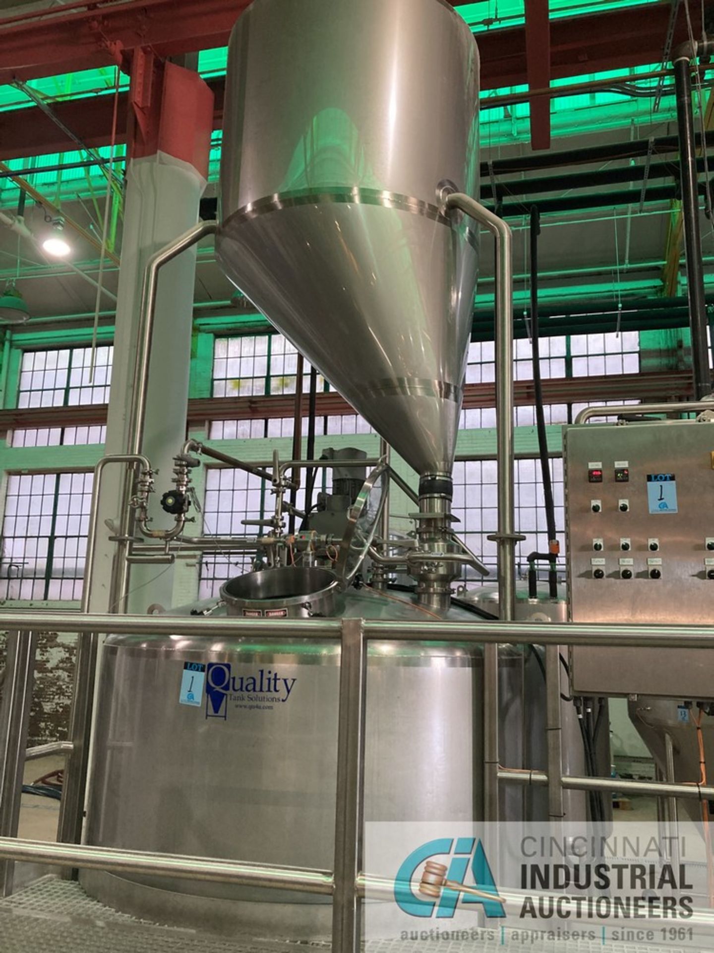 20 BBL 2-VESSEL BREW HOUSE SYSTEM CONSISTING OF QTS MODEL 20 BBL BREW KETTLE; S/N 11767-20-BK/WP - Bild 13 aus 18