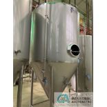 40 BBL QTS SOLUTIONS FV7 FERMENTER TANK AT 76-3/16" DIAMETER X 160' HIGH, INCLUDES SADDLES **For