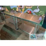 30" X 48" SS TABLES - (1) PORTABLE **For convenience, the loading fee of $50.00 will be added to the