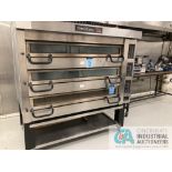 PIZZA MASTER MODEL PM-933ED TRIPLE DECK PIZZA OVEN; S/N B5819-05A19, MAX TEMP 932 DEGREE **For