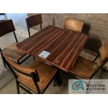 84" WIDE DINING ROOM BOOTHS WITH 36" TABLES AND EXTRA 36" TABLE AND (5) CHAIRS **For convenience,