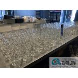 (LOT) ASSORTED GLASSWARE **For convenience, the loading fee of $200.00 will be added to the