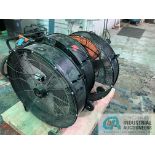 FLOOR FANS ON SKID - (3) 36" AND (1) 32" **For convenience, the loading fee of $50.00 will be