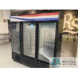 ATOSA MODEL MCE8724GR-B SERIES 3-DOOR REFRIGERATOR; S/N C40014 **For convenience, the loading fee of