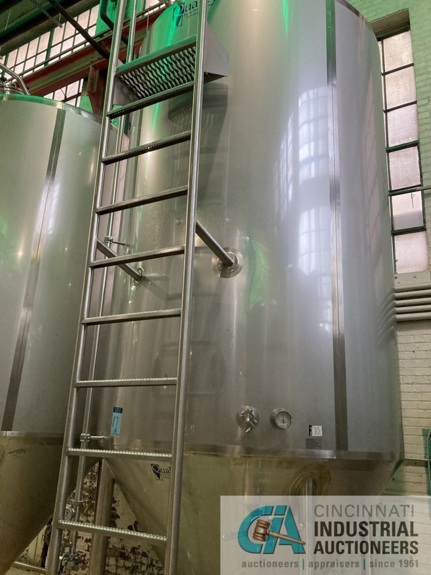 ****60 BBL QTS SOLUTIONS FERMENTER TANK; S/N 11373-60-FV-B AT 75" DIAMETER X 172" HIGH **SUBJECT